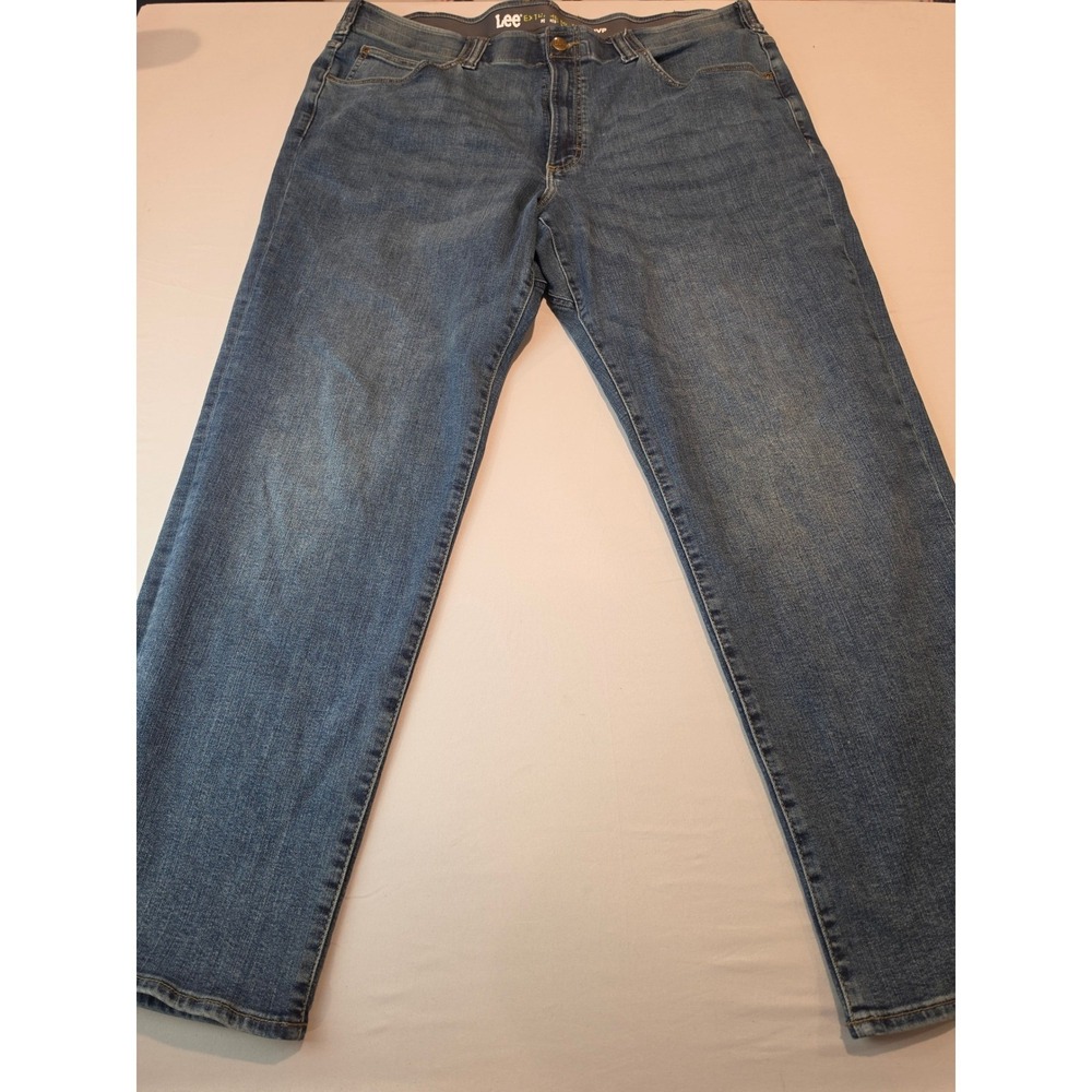 Lee Extreme Motion MVP Tapered Leg‎ Jeans Mens 46x32 Blue Medium Wash Stretch